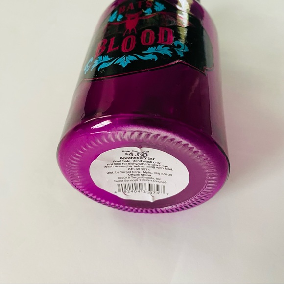 Target | Bats Decorative Halloween Glass Bottle GUC Skull - Picture 5 of 6